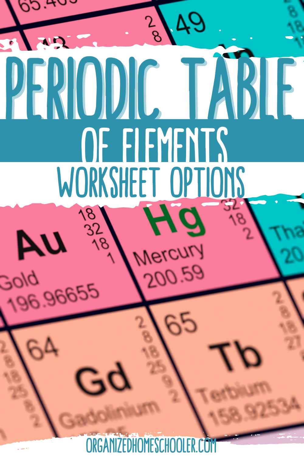 Worksheet Periodic Table Periodic Table Organization Labeling