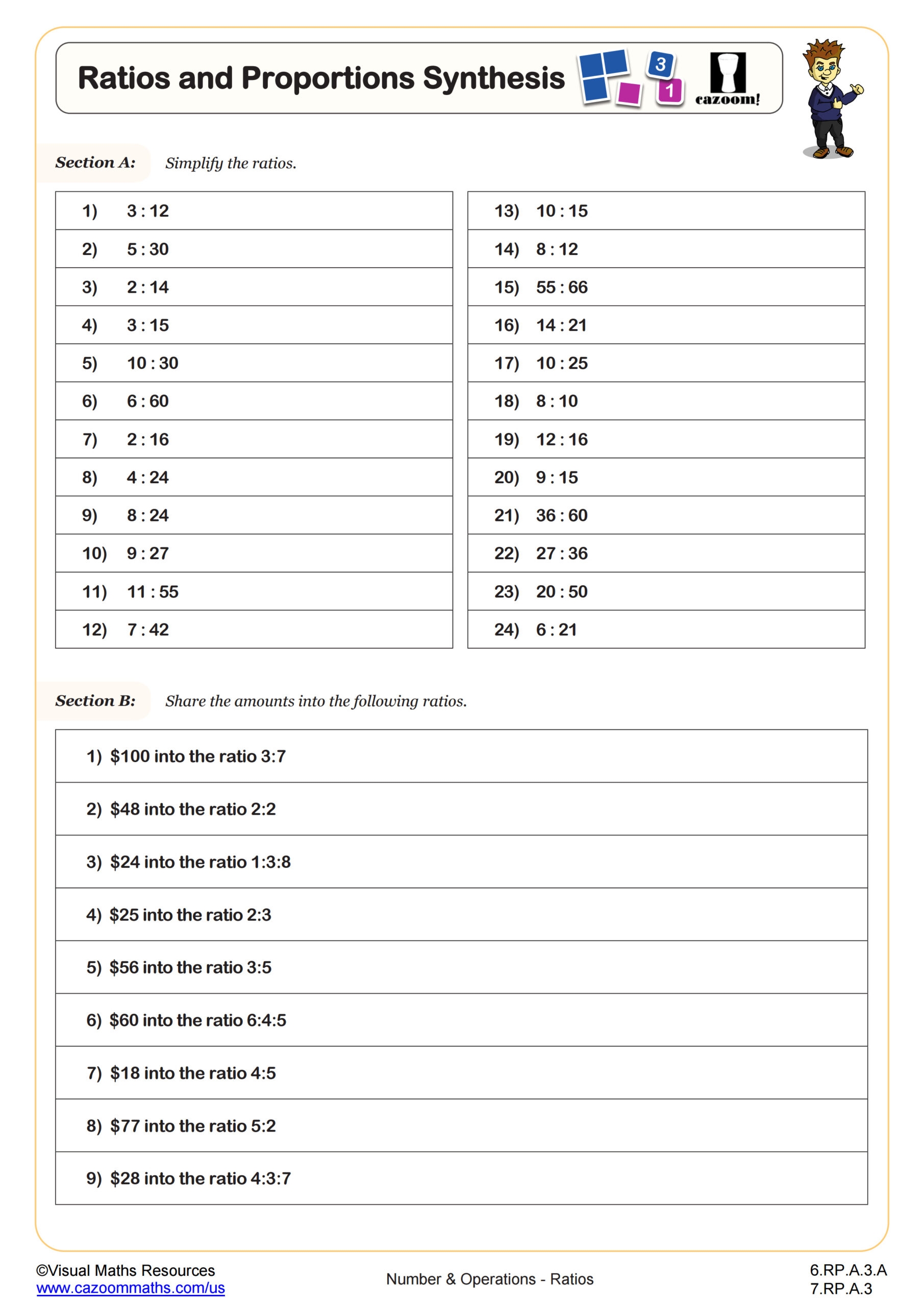 ratios and proportions worksheet ratios and proportions worksheet